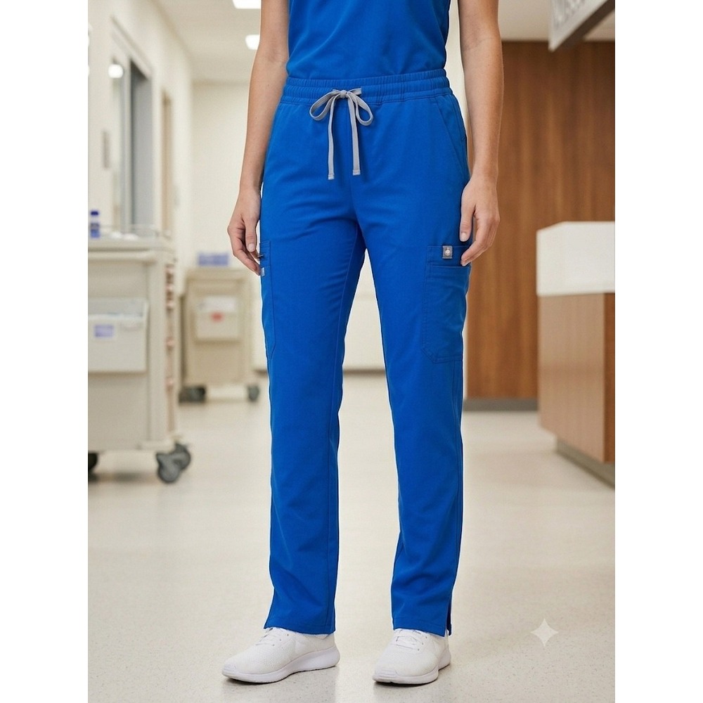 • FIGS Royal Blue Yola Cargo Scrub Pants - Medium Tall (M/T)